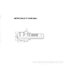 Metric Male 74° Cone Seal 10711